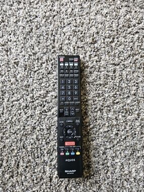 Sharp AQUOS Black TV Remote with Netflix Button